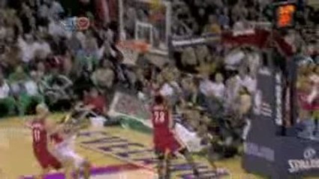 NBA Rajon Rondo getting blocks By LeBron James October 27th