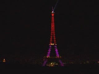 illumination de la tour eiffel