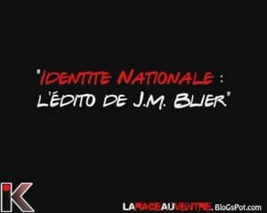 Identite Nationale : L'EDITO de Jean Michel Blier (FR3)