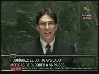 Canciller cubano Bruno Rodríguez en la ONU parte2