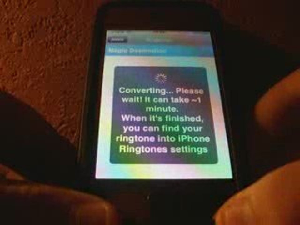 Mettre une musique de son iPod en sonnerie