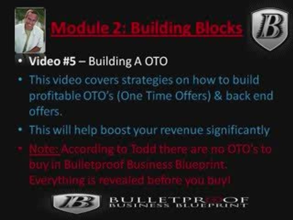 Bulletproof Business Blueprint Review Mod 2 Money