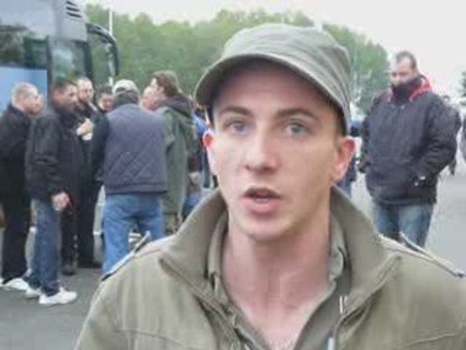 Nicolas de la CGT Renault Douai le 22 octobre à Paris