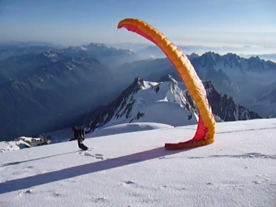 décollage du mont blanc !
