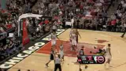 NBA Tony Parker leans forward in traffic for the basket and