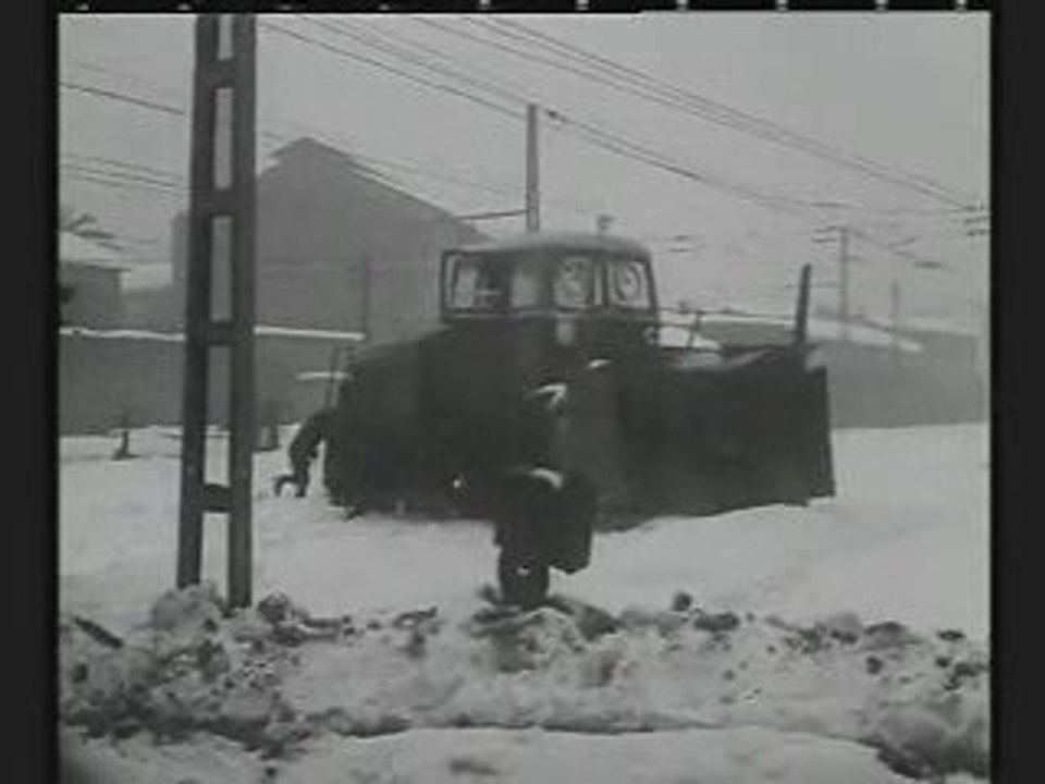 2ª parte Video histórico de la nevada de 1962 en Barcelona