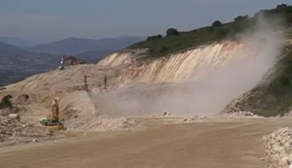 Tir de Mine Chantier de l'A750 entreprise BEC