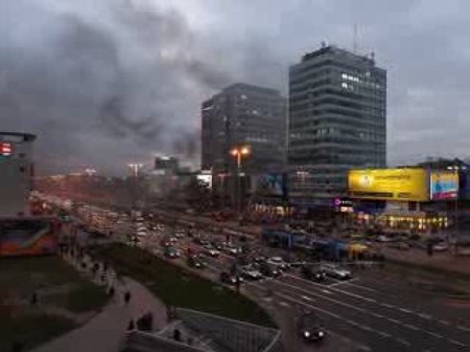 Pożar w centrum Łodzi 2