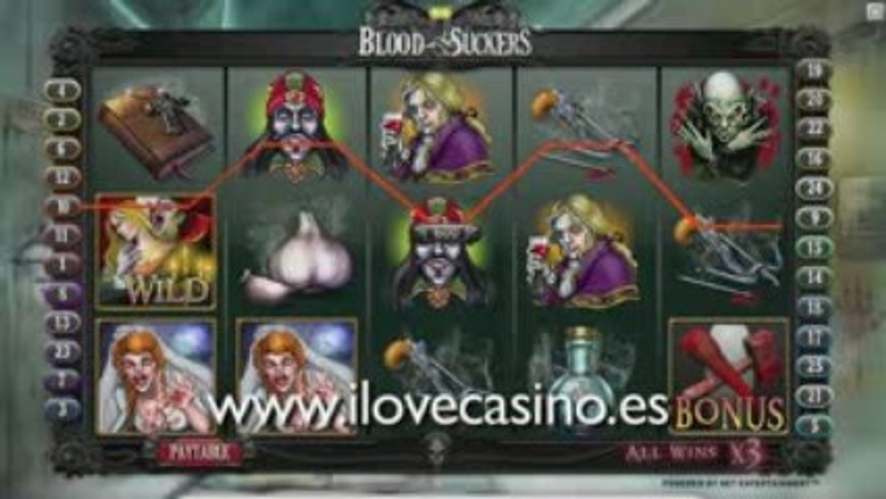 Tragaperras - Blood Suckers - www.ilovecasino.es