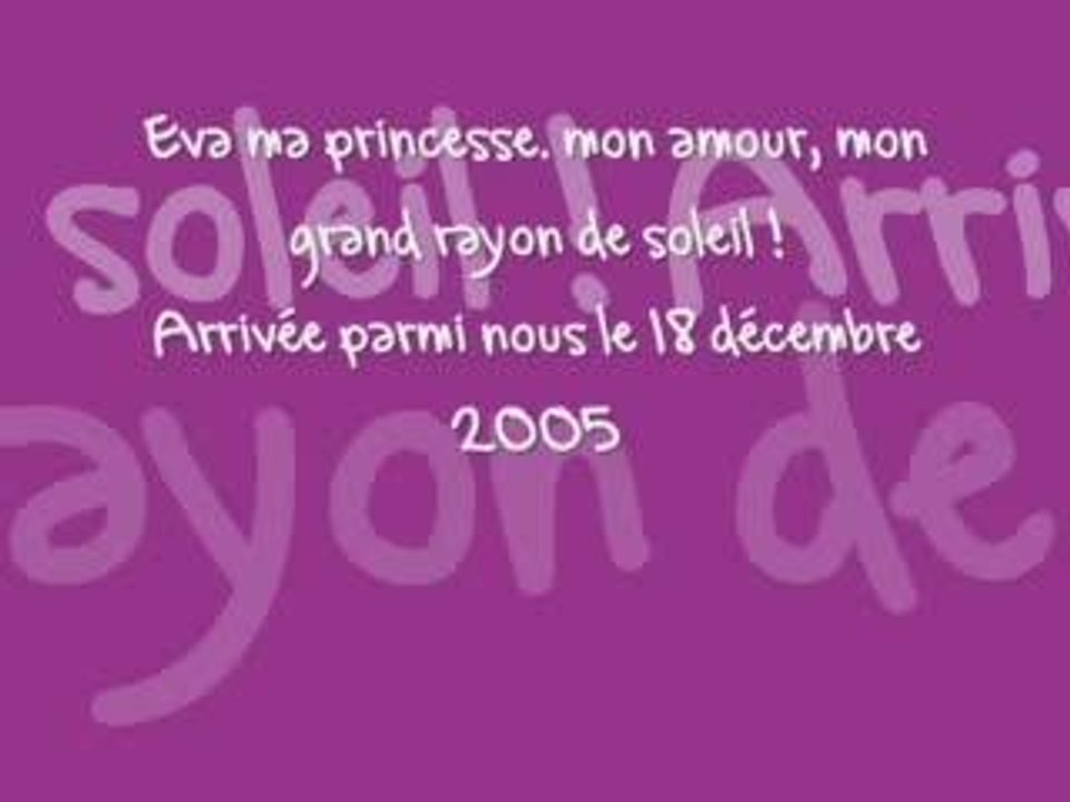 Eva ses 6 premiers mois