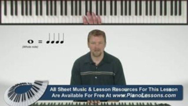 Counting Whole Notes - Piano Lessons