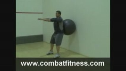 Stability Ball Squat