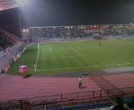 Dijon Châteauroux : 30/10/09 : entrée des équipes