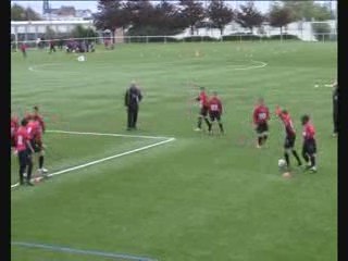 Entrainement de benjamins - "Passe et suit"