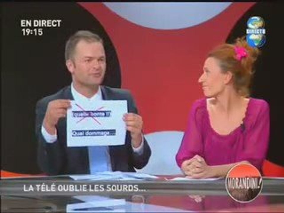 La télé oublie les sourds - Morandini - Direct 8