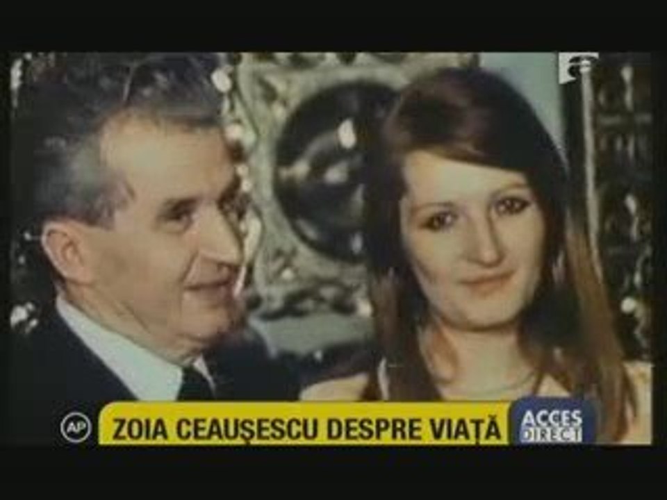 Singurul interviu acordat de Zoia Ceauşescu