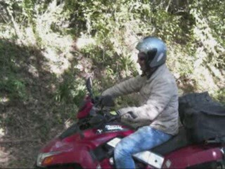 Un peu de boue sur les quads.