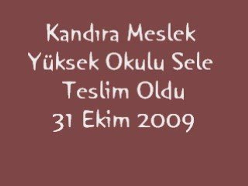 kandıra sele teslim oldu