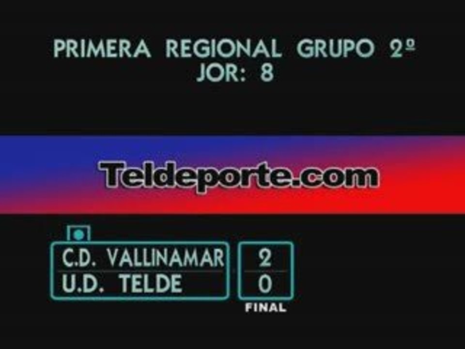 C.D. Vallinamar 2 - U.D Telde 0 1ª Regional Grup 2º Jor 8ª
