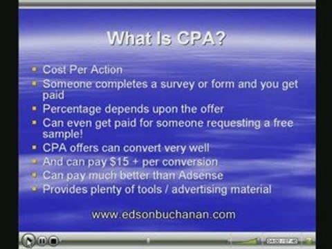 Cost Per Action (CPA) Wealth Blue Print Video Series - What
