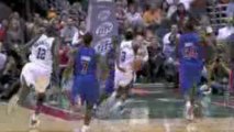 NBA Brandon Jennings swipes this ball away and gets the circ