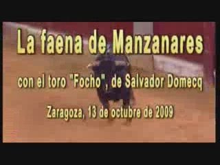 La faena de Manzanares