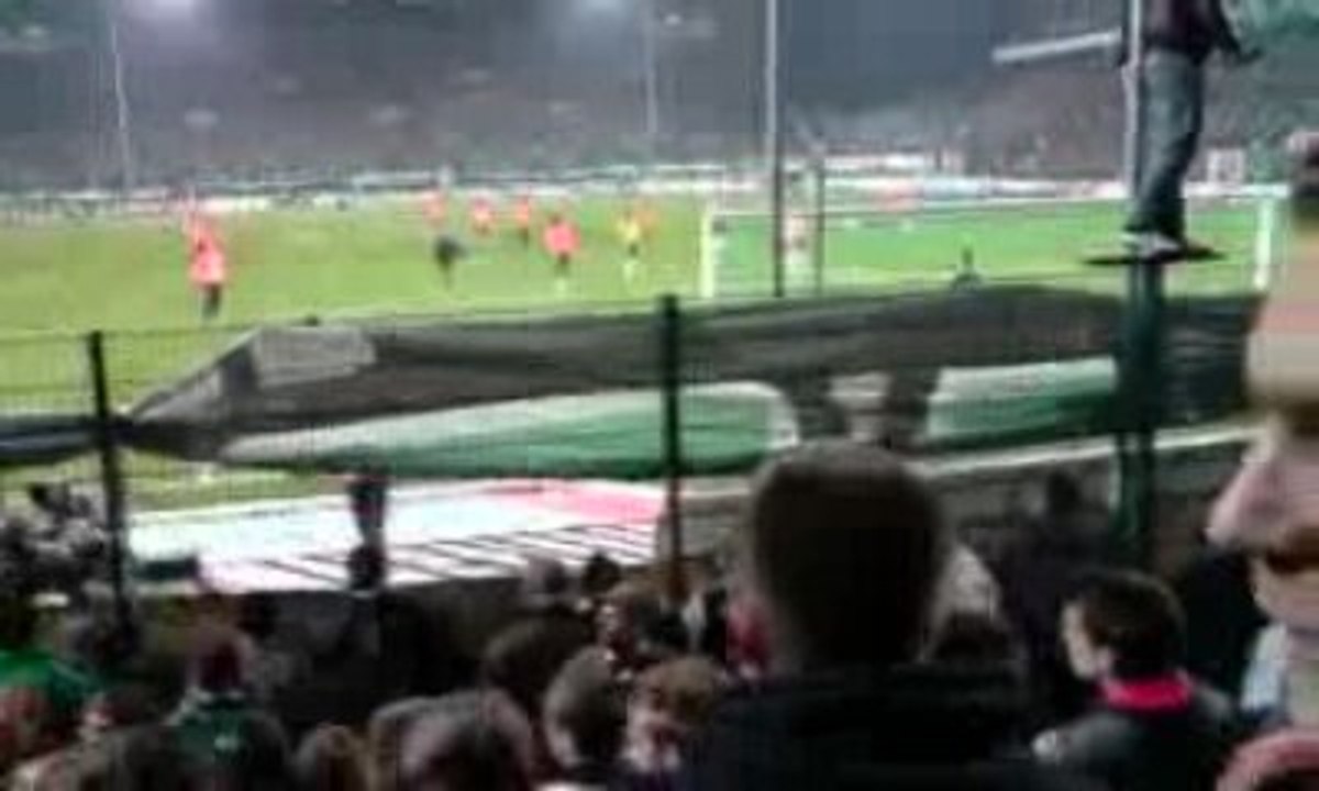 ASSE 0-1 lyon quand on arrive dans le stade....