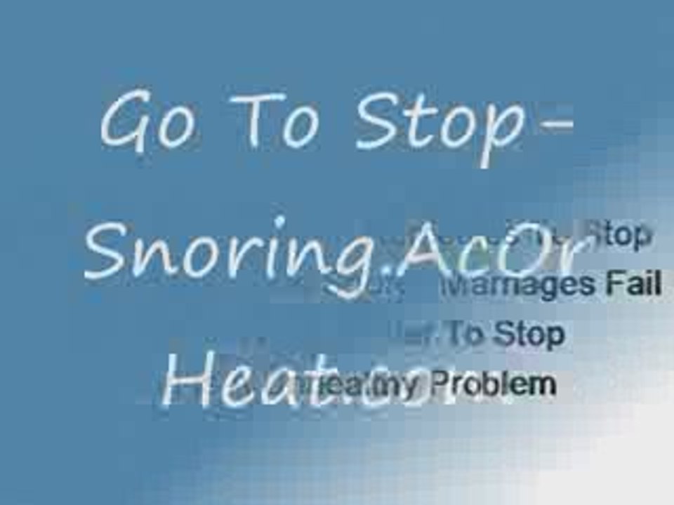 Stop Snoring Relief snoring remedies Snoring product