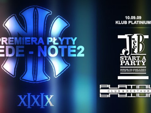 Premiera Tede Note2 - Część 2 Platinium Club