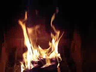 feu de cheminée