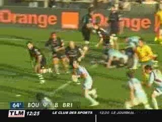 Rugby - Top14 : Bourgoin - Brive (14 à 14)