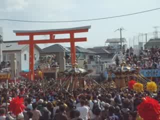 Matsuri fight in Himeji - Japan