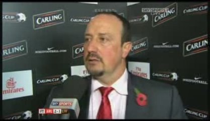 Benitez's Reaction: Arsenal 2-1 Liverpool in Carling Cup Match ⚽