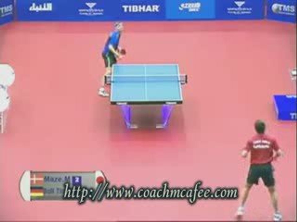 Timo Boll vs Michael Maze 2009