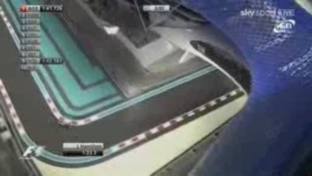 Hamilton'ın pole turu Abu Dabi 2009