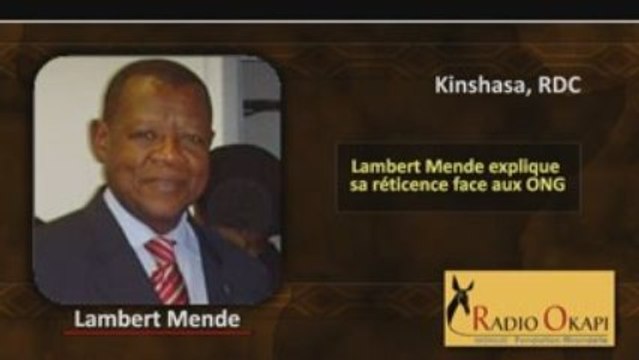 Kinshasa: Lambert Mende explique sa réticence face aux ONG