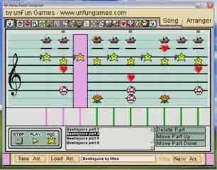 Beetlejuice theme Mario paint composer