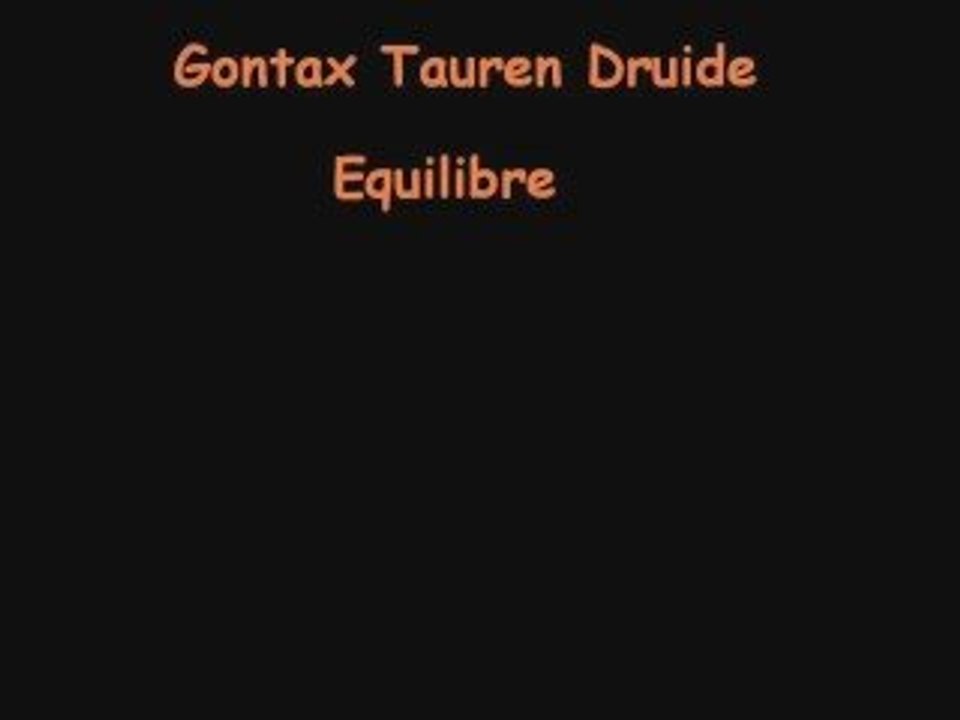 Gontax Druide equilibre Arene