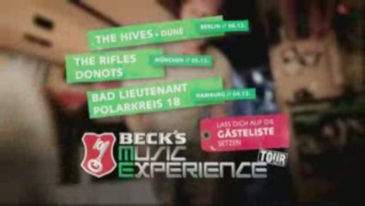 Beck's Music Experience Tour - Support-Band gesucht!