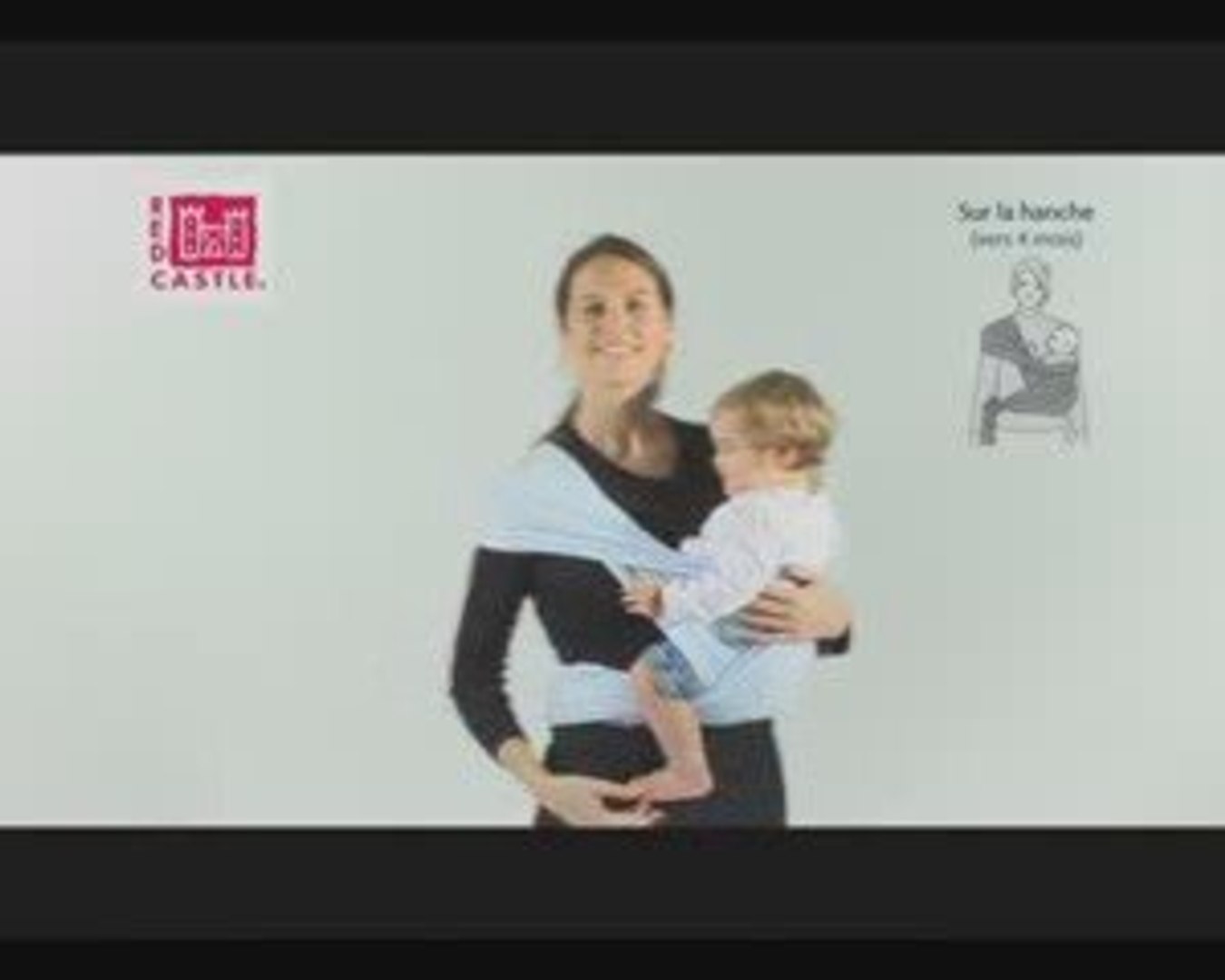 Echarpe porte-bébé sur la hanche : comment nouer - Vidéo Dailymotion