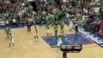 NBA Rajon Rondo knocks down an amazing shot at the buzzer ag