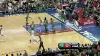 NBA Andre Iguodala powers through the Celtics' defense and s