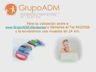 Pulseras Eventos Promocionales ADM Tel. 492 95 06