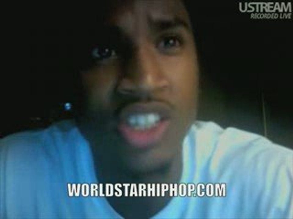 Trey Songz - Run This Town Freestyle On Web Cam!
