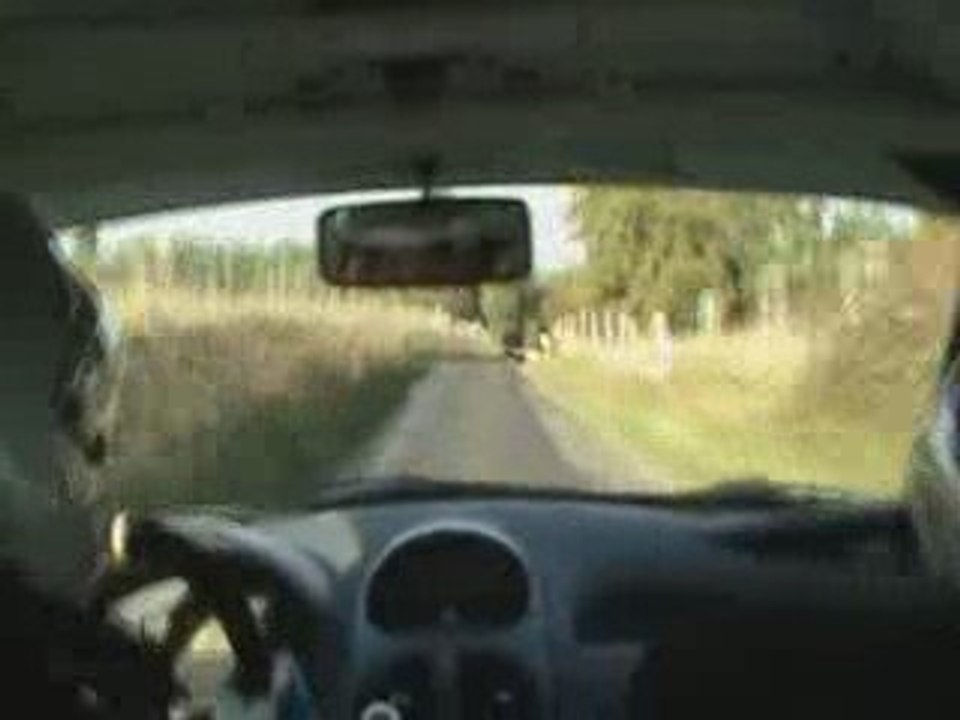ES 1 rallye Porte Normande 2009, cam embarquée en 206 RC A7