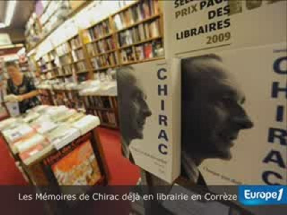 Les mémoires de Jacques Chirac déjà en librairie en Corrèze