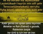 Kadr Suresi -Evladi Resul Kabe Imami Türkçe ( Meali )