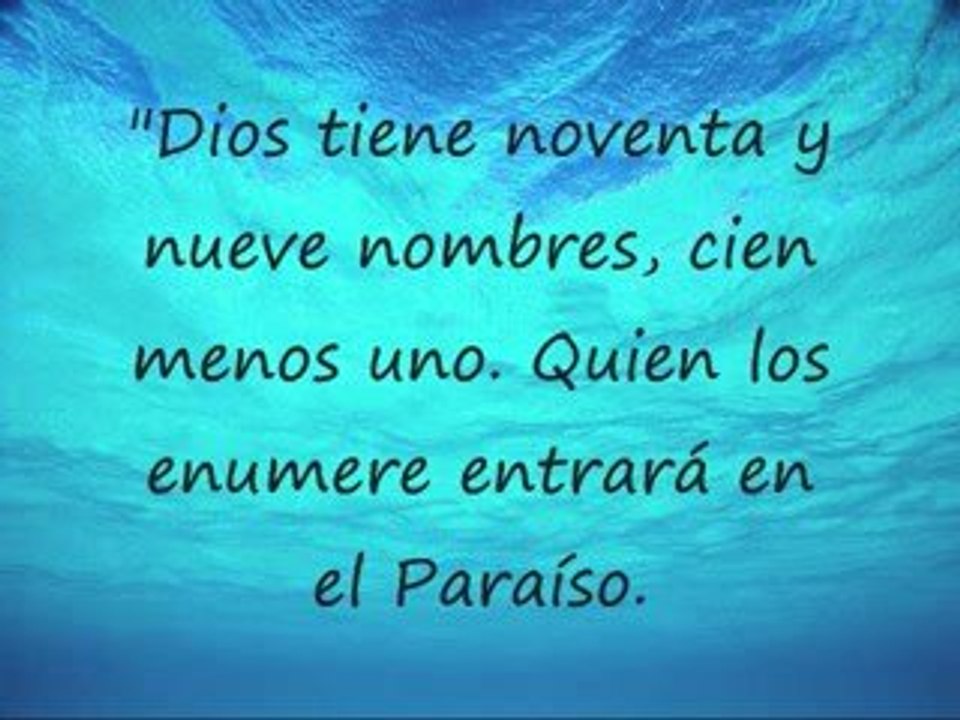 99 nombre de Alá en el Coran