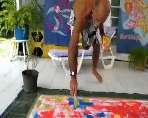 DEMONSTRATION MOUVEMENTEE D'ART ABSTRAIT PAR MARCEL TRONET