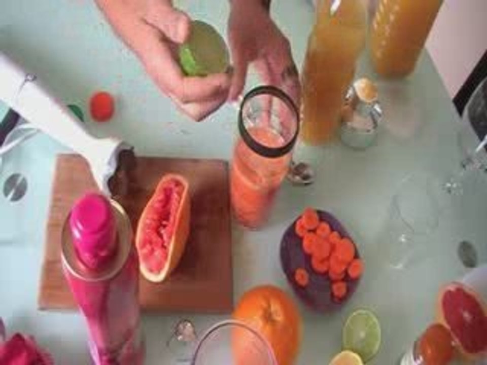 prèprer un cocktail multifruit